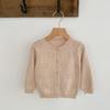 Baby Knit Cardigan with Hollow Bear Pattern Lightweight Breathable Sun Protection Top