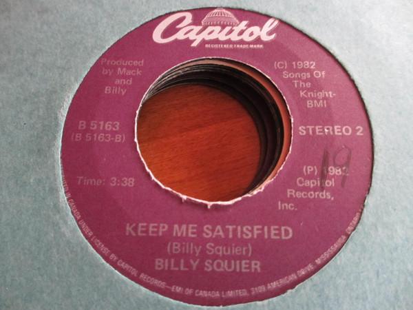 Пластинка 7 дюймов BILLY SQUIER Everybody Wants You B5163 Capitol Records 1982 Канада Рок Б/у