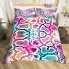 Snake Skin Duvet Cover Set Snake Scale Bedding Set Full,Wild Reptile Comforter Cover Tropical African Safari Animals Quilt Cover