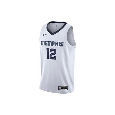 NBA Retro Sports Breathable Fan Edition 21-22 Сезон Grizzlies Morant 12 Баскетбольная майка мужская белая CW3596-100