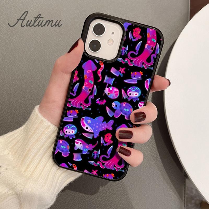 Милый чехол для телефона с изображением морской черепахи для iPhone 11 12 13 14 Pro Max mini X XR XS SE 2020 5 6S 7 8 Plus Samsung Galaxy S21 S22 Cover shell