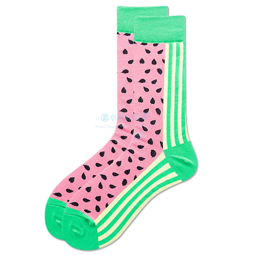 New INS Beer Corn Men's and Women's Socks Watermelon Dog Sushi Tide Socks Dog Socks Comfortable Breathable Socks