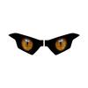 1Pair Cool Devil Eye Motorcycle Stickers Waterproof and UV-resistant Self-adhesive Translucent Headlight Modification Decals