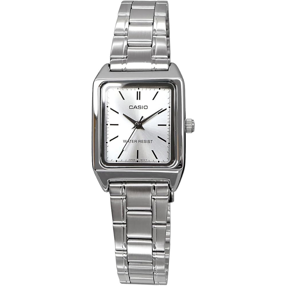 Casio Стандартные Женские Кварцевые Наручные Часы LTP-V007D-7E Серебристый Металлический Ремешок Импортная Модель