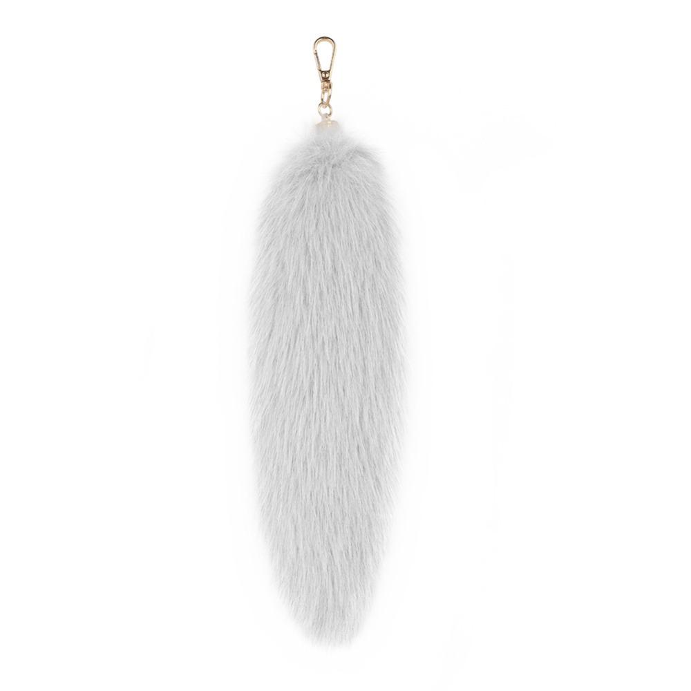 Long Hair Tail Hanging Keychain Bag Charms Plush Tail Keyring Fur Tails Pendant Women Ladies