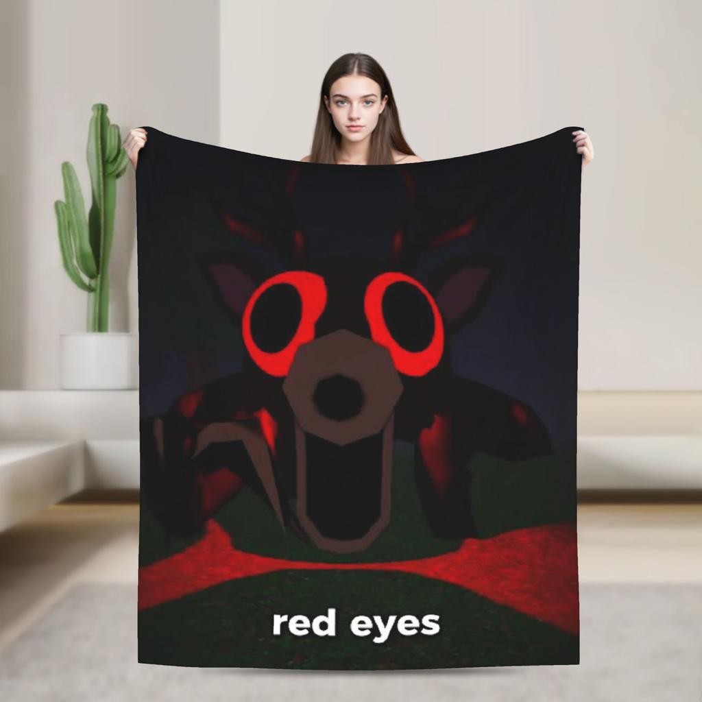 99 Nights in the Forest The Deer Flannel Throw Fashion Blanket Horror Game Bedding Knitted Fashion Blanket Outdoor Lightweight Multi-functio