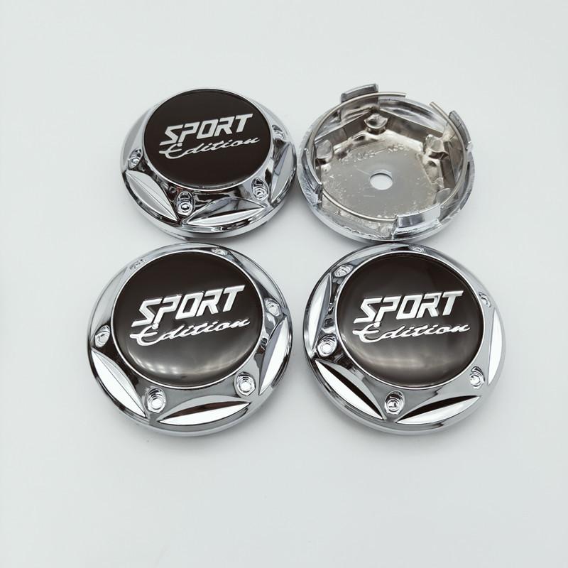 4 шт. модифицированная центральная крышка ступицы Sport Edition Крышка автомобильного колеса Пылезащитная центральная крышка колеса 68 мм Крышка центра колеса с логотипом Модификация автомобиля