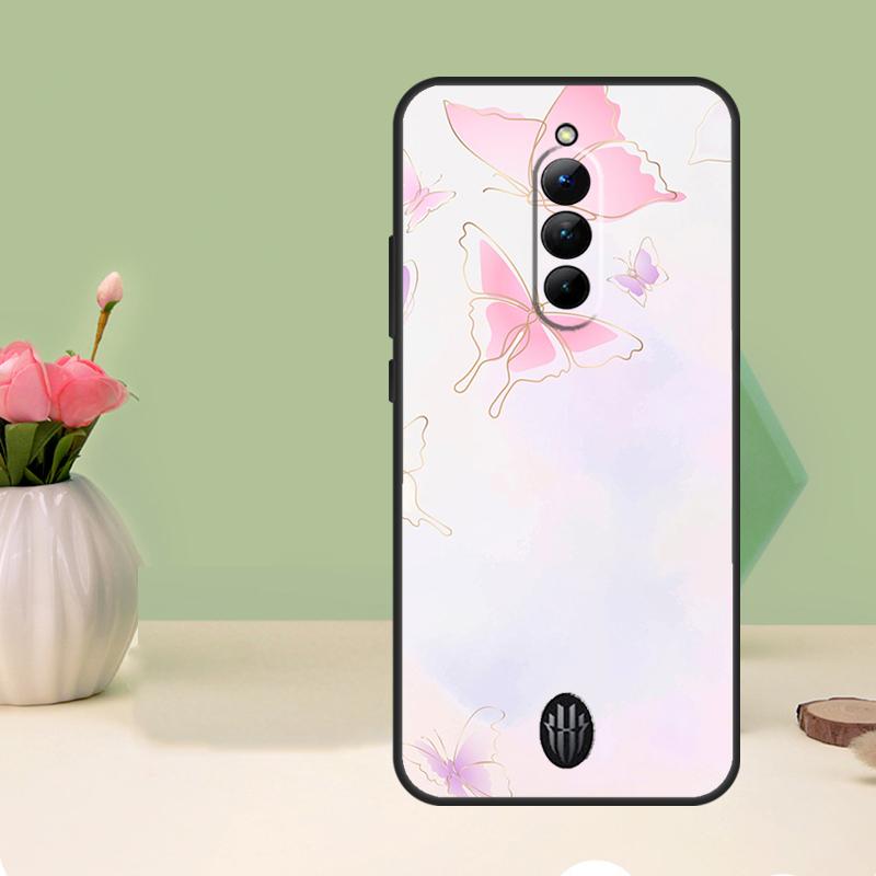 Cute Butterfly Case For Nubia Red Magic 8S 9S Pro Plus 6S 7S 6 7 Pro 6R 5G RedMagic 10 9 8 Pro Plus Cover