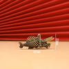 Латунные Фигурки Рыб Ретро Статуэтки Счастливых Животных Миниатюры Украшение Декор для Дома Настольное Украшение Чайный Питомец Милые Подарки