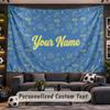 Fallout Vault Boy Personalized Tapestry Support Custom Name, Wall Art Home Decoration