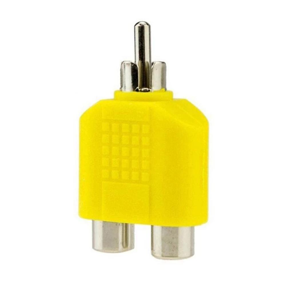 Audio Plug Audio Converter Audio Cable Y Adapter Audio Adapter RCA to 2 RCA Connectors Plugs
