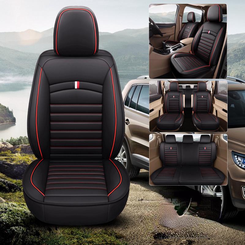 Универсальные роскошные чехлы для автомобильных сидений из искусственной кожи, аксессуары, авточехлы с шинами для автомобилей, автомобильный продукт