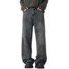 Washed and Old Jeans Men's American Loose Straight Casual Street Wide-leg Pants