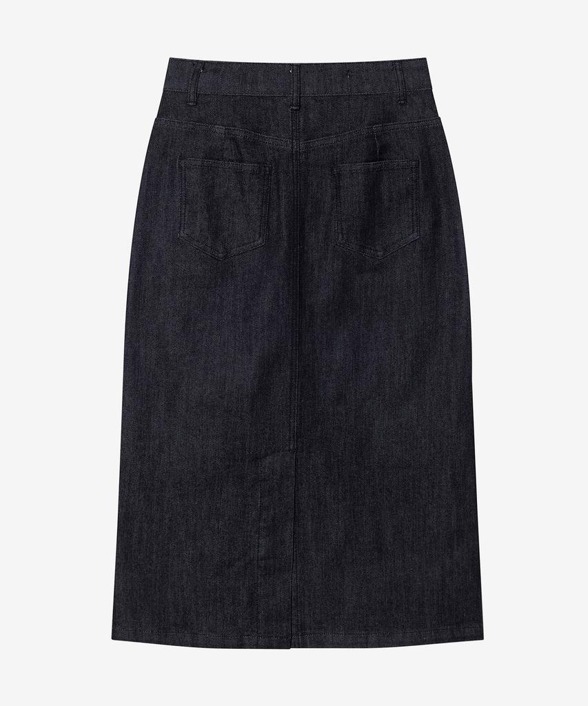 Mind Bridge Woman [W] H-Line Fatigue Denim Skirt