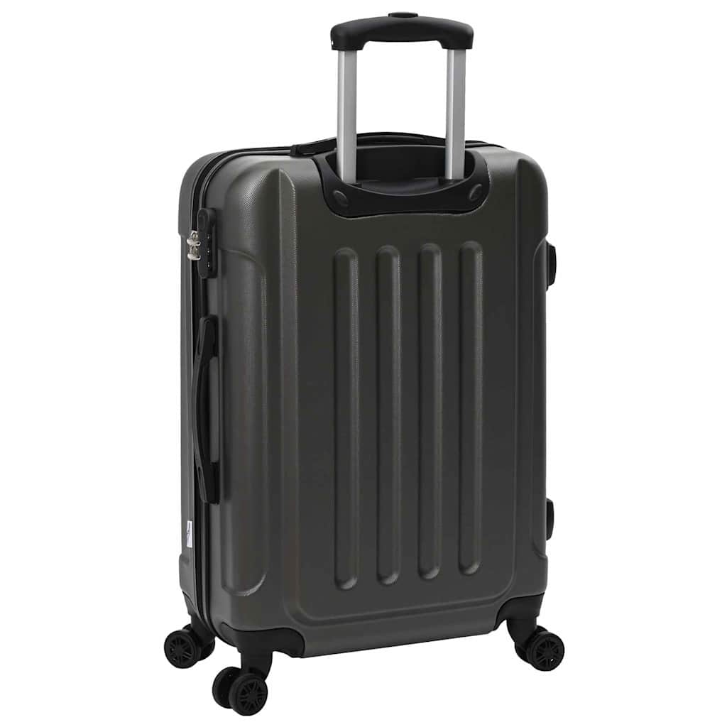 Suitcase Set 3 pcs Dark Grey 50 x 31 x 78 cm ABS Plastic