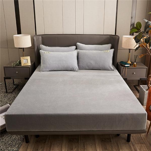 2025 New Bed Cover Flannel Bed Linen Elastic Fitted Sheet Soft Mattress Protector (Pillowcase Need Order)