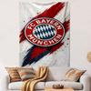 FC Bayern München Logo Design Patterned Tapestry Decorative Wall Hanging, Home Bedroom Living Room Decor