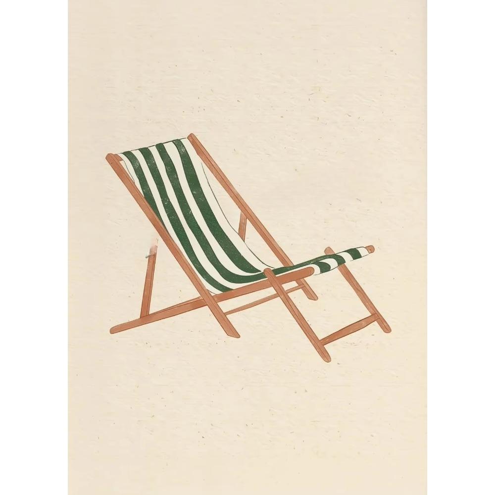 Retro Minimalist Beach Figure Swimming Surfing Poster Canvas  Wall Art Pictures Home Beach House Bathroom Decor