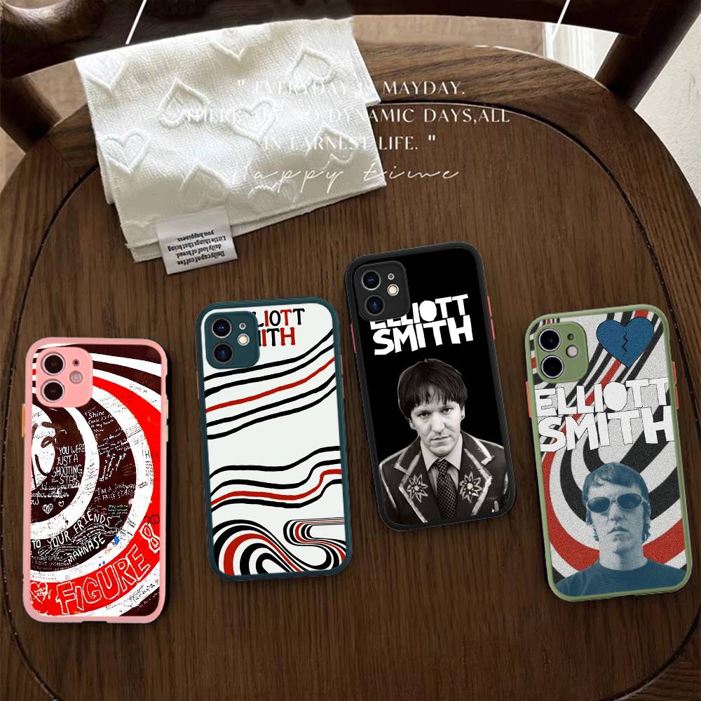 Elliott Smith Figure 8 For IPhone 16 15 14 Plus 13 12 11 Pro Max X XS MAX Translucent Matte Shockproof Cover