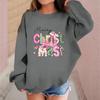 Children's Fashionable Casual Long-sleeved Loose Christmas Print Pullover Sweatshirt
