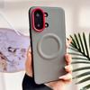 Чехол для Xiaomi POCO X8 Pro Max Магнитный Матовый Мелкозернистая Кожа Силиконовый Жесткий Чехол Модный Простой Пылезащитный Бампер