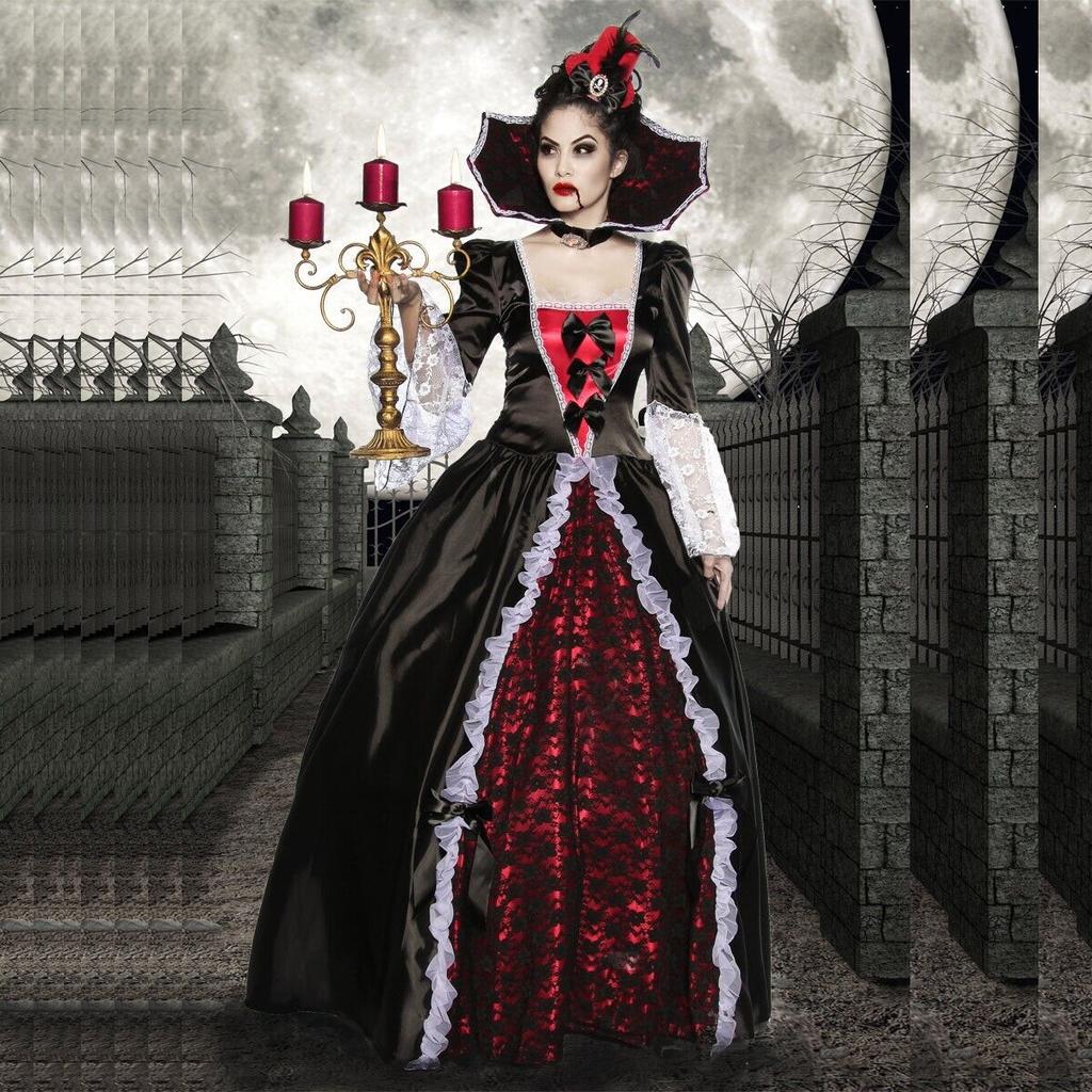 Королева проклятых косплей вампира готическое платье темный призрак невесты сценический наряд костюмы для косплея на Хэллоуин