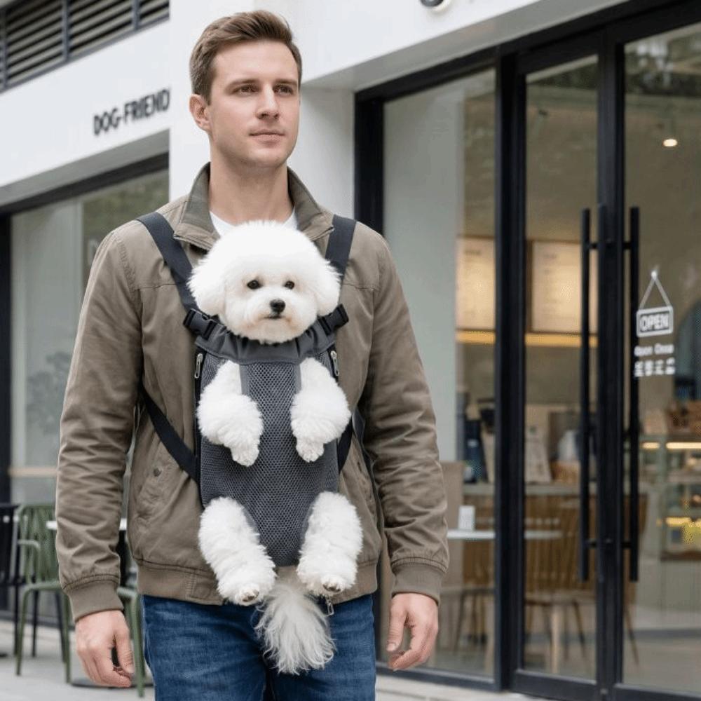 Adjustable Strap Pet Front Bag Double Shoulder Dog Carrying Bag Camping Hiking