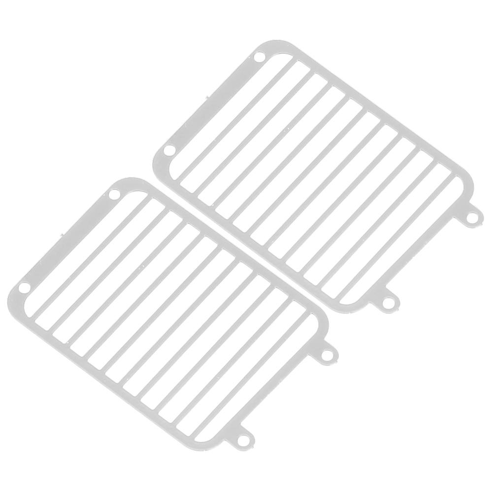 Metal Front Headlight Grille Light Cover for TRAXXAS TRX6 TRX4 1 10 Crawler Car AccessorySilver