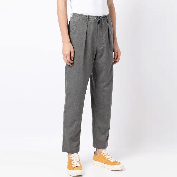 Polo Ralph Lauren FW21 Брюки кэжуал прямого кроя с плиссированной деталью Мужские низы Серый 710841177005MEDIUM