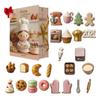 2025 Christmas Advent Calendar with Acrylic Pendant 24-Day Countdown Box Multifunctional Decoration for Kids