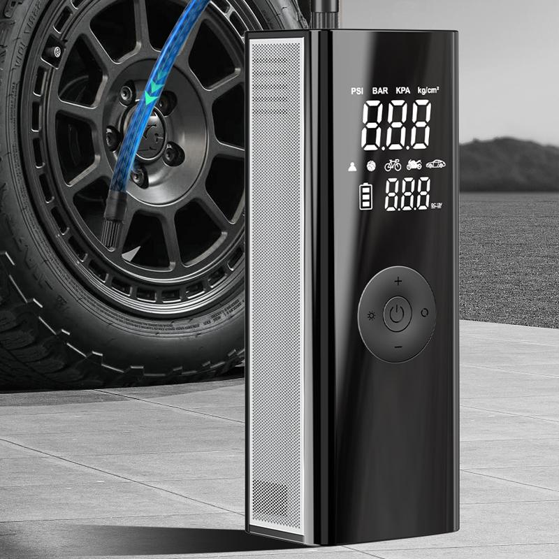 Tire Inflator Portable Air Compressor Faster Inflation 150PSI & 20000mAh Cordless Portable Air Pump, Accurate Pressure LCD Display & Emergency Light