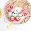 Kawaii 3D Strawberry Keychain Cute Fruit Key Ring 1Pcs Fashion Bag Pendant Charm for Teen Girls Backpack Decor