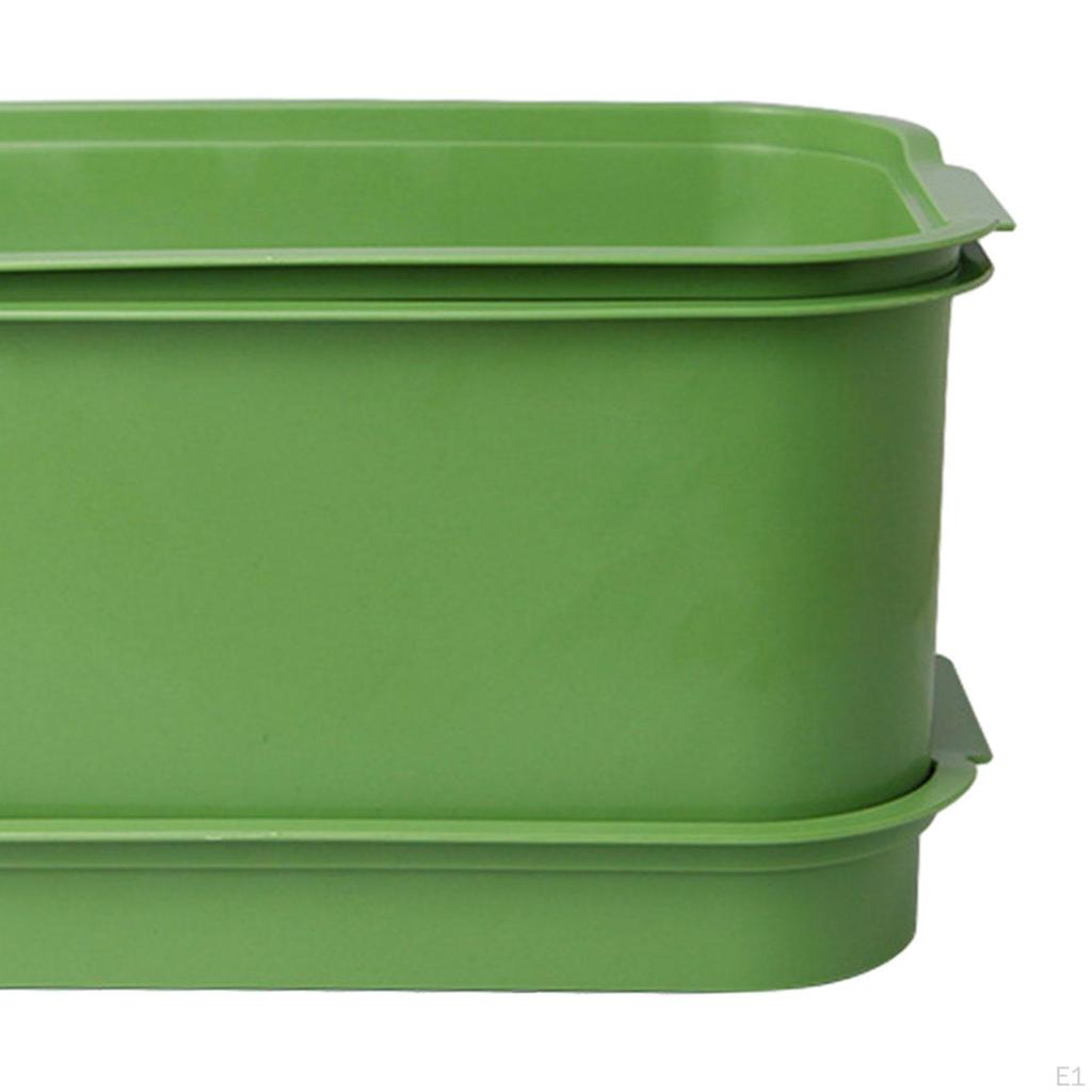 Set of 3 Bean Sprouts Tray Growing Kit Germination Plate Green Multifunctional Stackable Sturdy