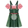 Womens Gingerbread Costume Oktoberfest Outfits German Bavarian Dress Dirndl Dress Halloween Fancy Dress Theme Party Dress Up