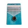 17 Key Kalimba Portable Thumb Piano Mahogany Wooden Body Musical Instrument( Mint Green)