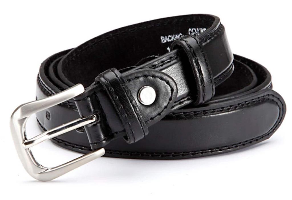 Мужской костюмный ремень узкий