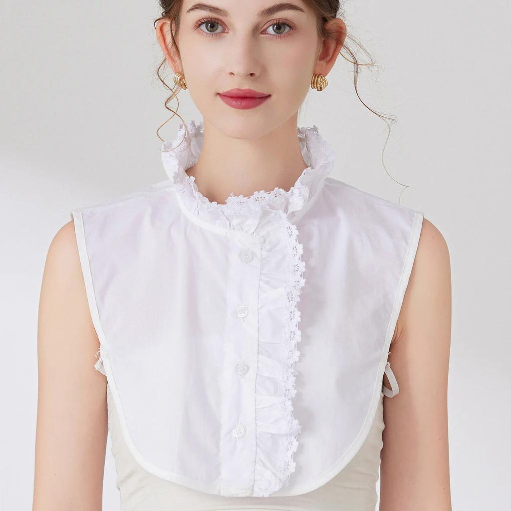 Vintage Lapel Fake Collar Female Detachable Shirt False Collar for Women Blouse Sweater Lapel Top Clothing Accessories