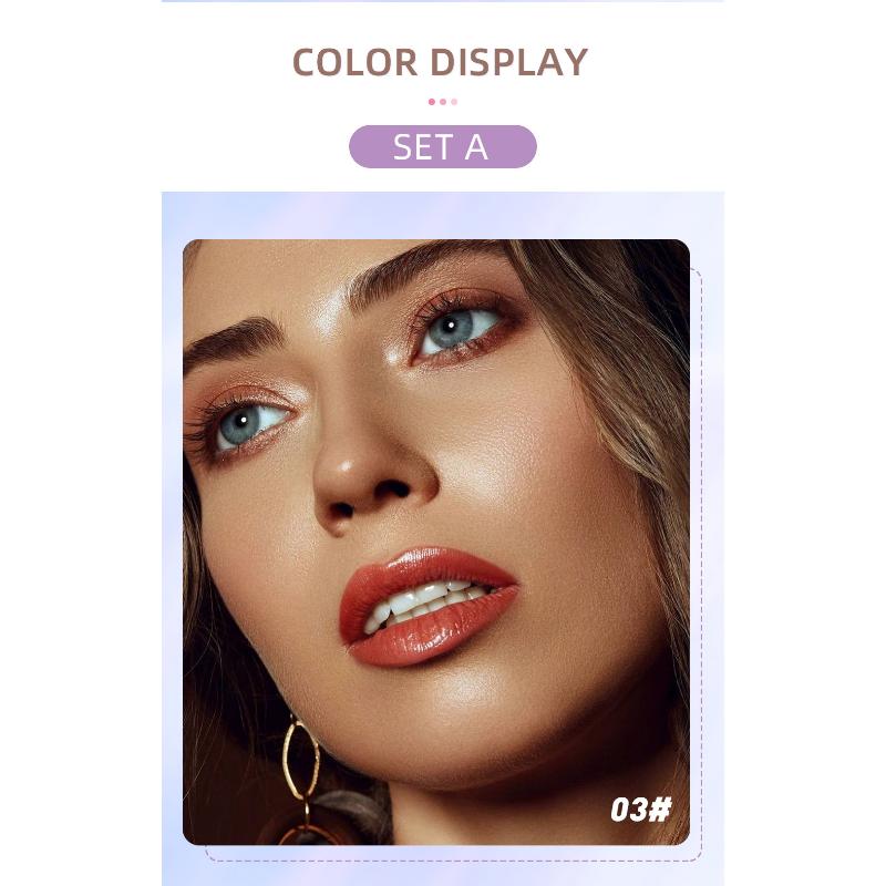 QIBEST Lip Oil Lasting Hydration Moisturizing Nourishing Light Lip Lines Lip Nectar Lip Gloss Toothed Lip Set