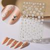 Embossed Daisy Nail Art Sticker Opp Bag Japanese Small Fresh Flower Relief Three-Dimensional Nail Decorative Sticker