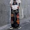 Hip Hop Vintage Graffiti Oversized Pants Spring Autumn High Waist Men Women Streetwear Fashion Loose Casual Wide Leg Trousers