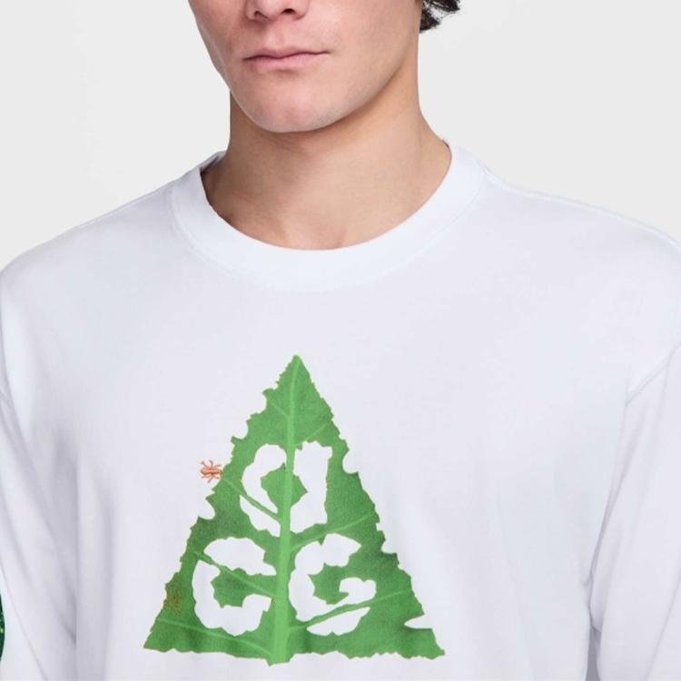 Nike Серия ACG ACG DF LS OC ANTS Дышащая футболка с длинным рукавом Мужские топы Белый HJ0803121