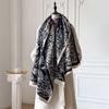New Elegant Flower Butterfly Scarf Imitation Cashmere Soft Warm Fringe Shawl New Autumn Winter Coldproof Windproof Blanket Scarf