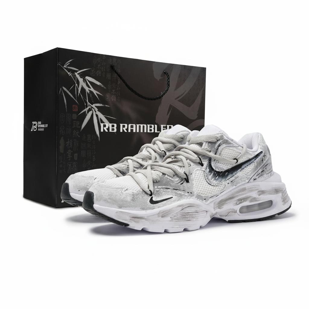 Nike Air Max Fusion Кожаные Нескользящие Низкие Повседневные Беговые Кроссовки Унисекс Серые CJ1670-102(Team2058-S-BOX)