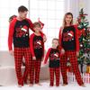 Christmas Print Cute Family Set Pajamas, Home Clothes, Family Set Long Sleeve Top Pants Set