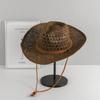 Hollow Cowboy Hat Handmade Sun Protection Hat Fashion Straw Hat