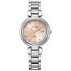 [CITIZEN] xC ES9460-88W Женские часы Eco-Drive из титана Серебристый/Розово-бежевый