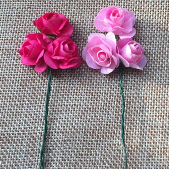 12шт искусственный цветок розы дома день рождения свадьба праздничная вечеринка DIY украшения