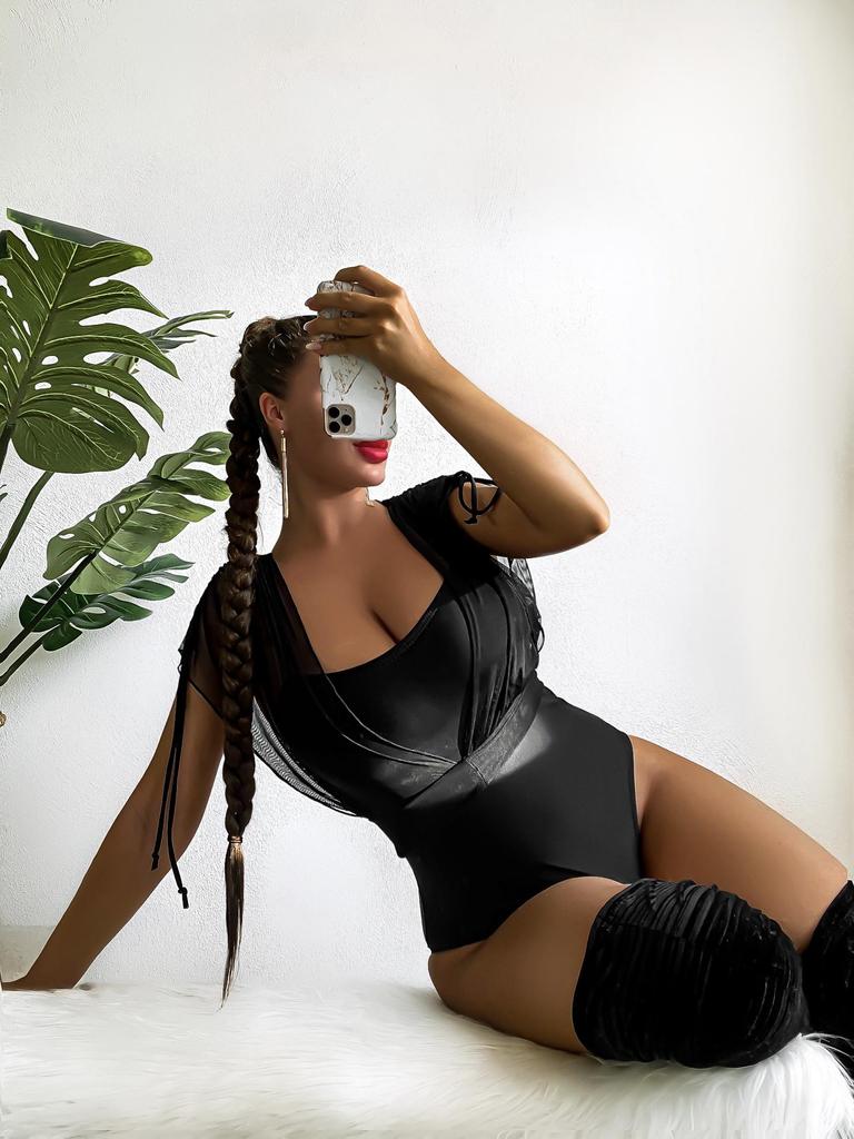 Shencai Сексуальный комбинезон в европейском и американском стиле с высокой талией, однотонный, с сетчатым верхом с V-образным вырезом, горячий товар X08