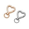 5Pcs Heart Snap Hook Trigger Clips Buckles Lobster Clasps Clips Key Ring for DIY Keychain Lanyard Jewelry Making Accessories