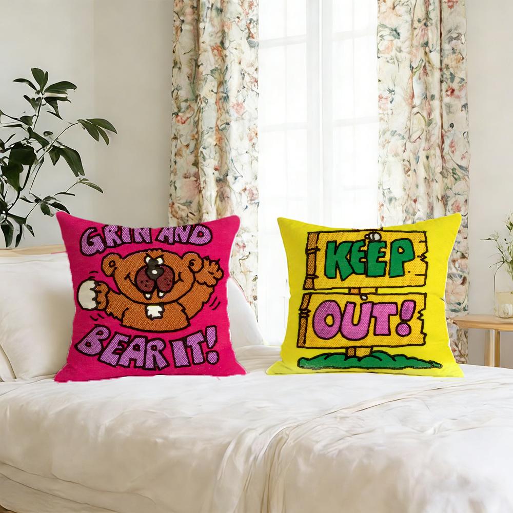 KKelloggg SStamps cushion cover For Pillow Printing Sofa Decoration Home Car Room Coffee Shop Office Nordic Simplicity